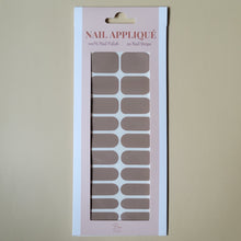 Load image into Gallery viewer, Beige color gel nail wrap in 20 pieces set
