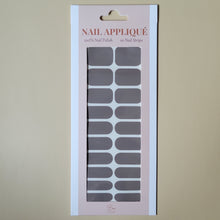 Load image into Gallery viewer, No fuzz nail polish gray solid color nail wrap
