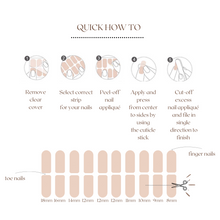 Load image into Gallery viewer, Beni Studio nail wrap how to apply
