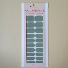 Load image into Gallery viewer, Mint green solid color vegan gel nail wrap
